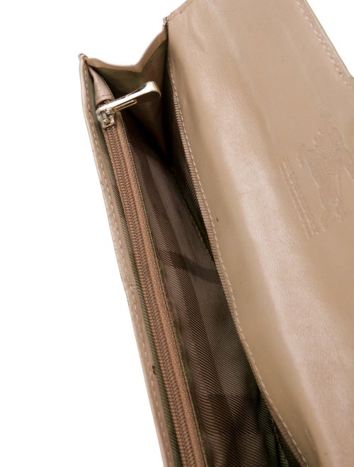 Burberry Quilted Pattern Leather Continental Wallet