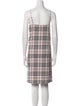 Burberry London Plaid Print Knee-Length Dress