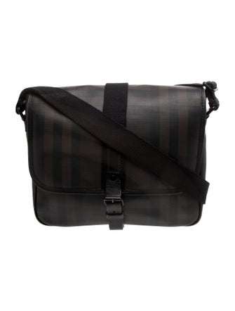 Burberry Smoked Check Messenger Bag