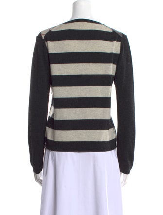 Burberry London Merino Wool Plaid Print Top