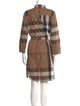 Burberry Plaid Print Knee-Length Dress