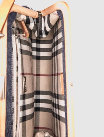 Burberry Denim Top Handle Bag