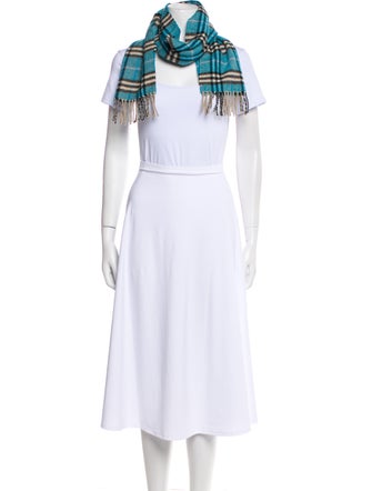 Burberry Lambswool House Check Pattern Scarf