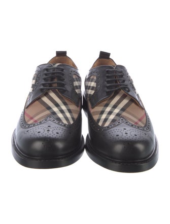 Burberry Nova Check Pattern Leather Spectators
