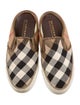 Burberry Nova Check Pattern Canvas Sneakers
