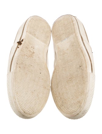 Burberry Nova Check Pattern Canvas Sneakers