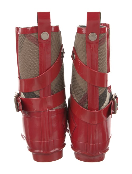 Burberry Nova Check Pattern Rubber Rain Boots
