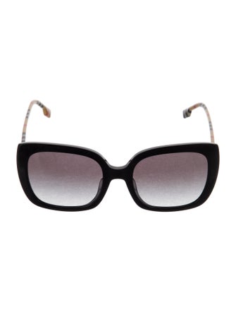 Burberry Nova Check Pattern Square Sunglasses
