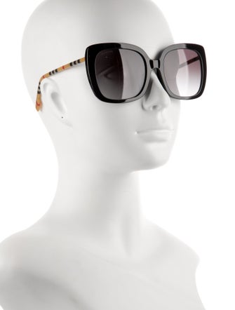 Burberry Nova Check Pattern Square Sunglasses