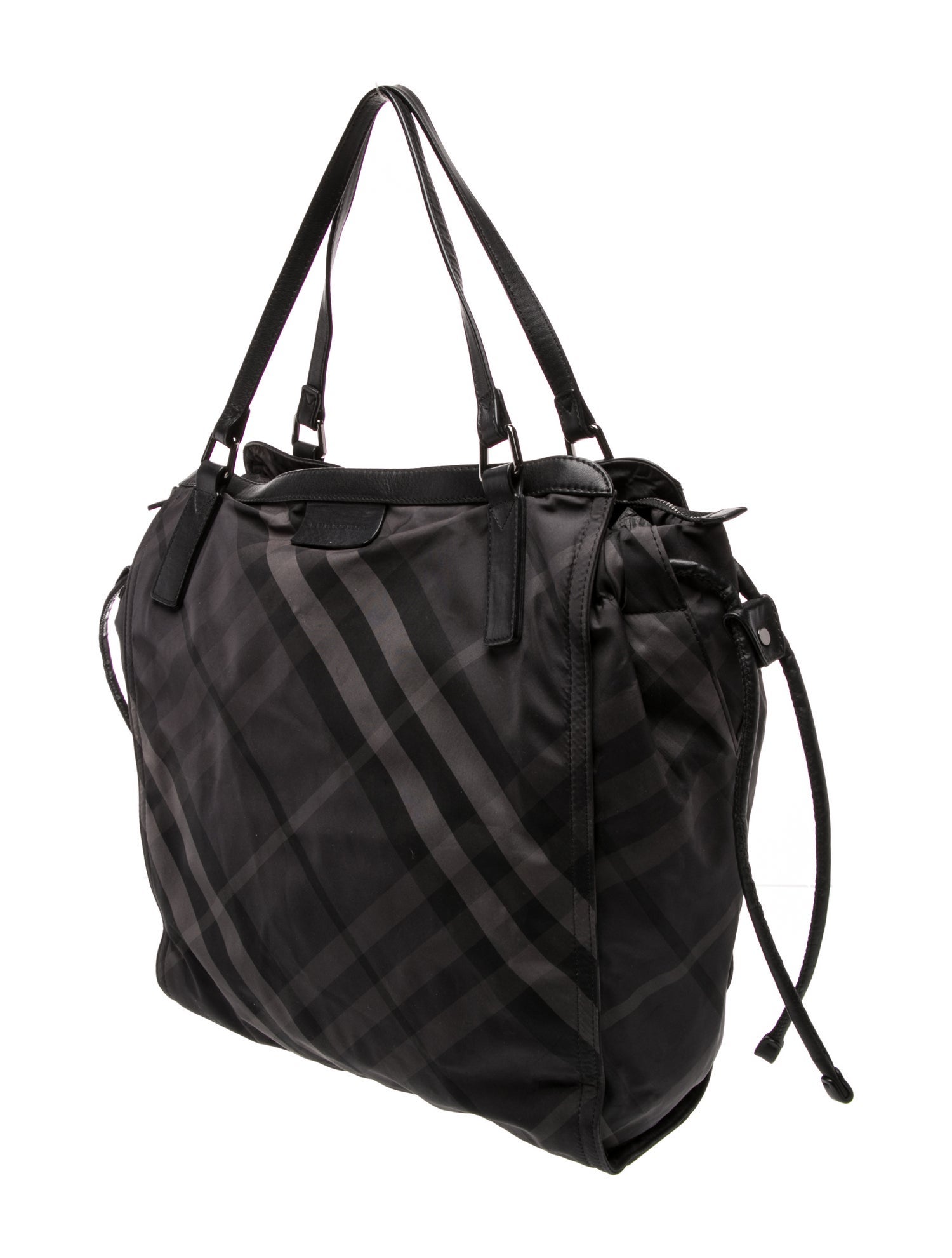 Burberry Smoked Check Bucket Bag