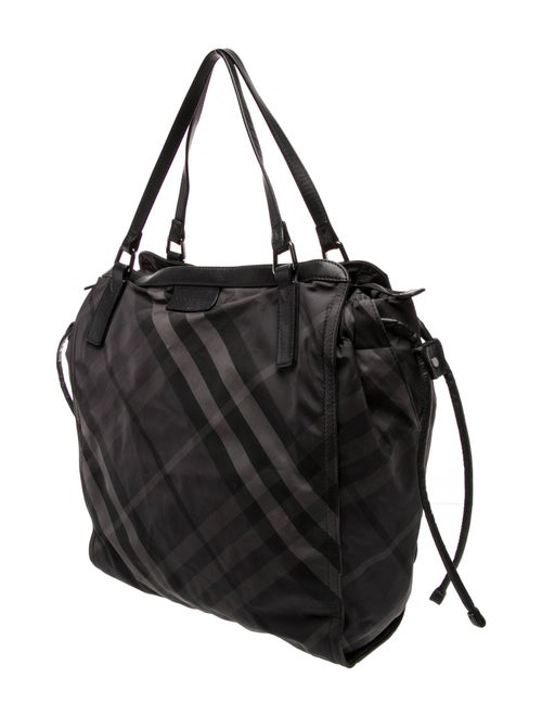 Burberry Smoked Check Bucket Bag