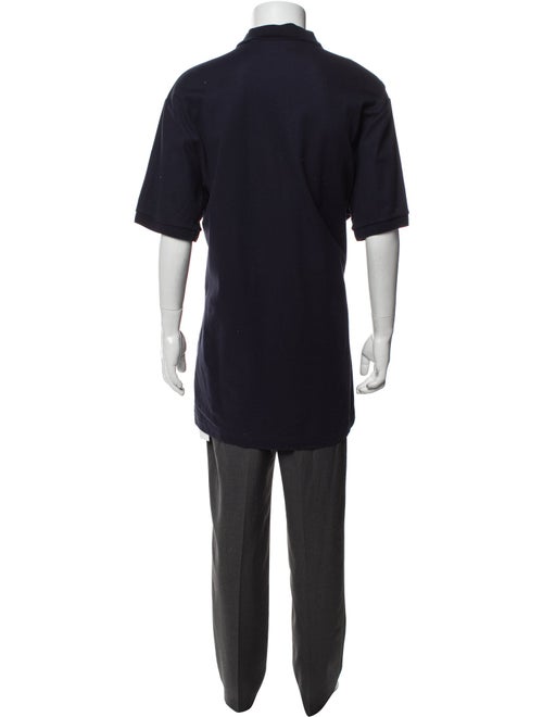 Burberry Nova Check Pattern V-Neck Polo Shirt