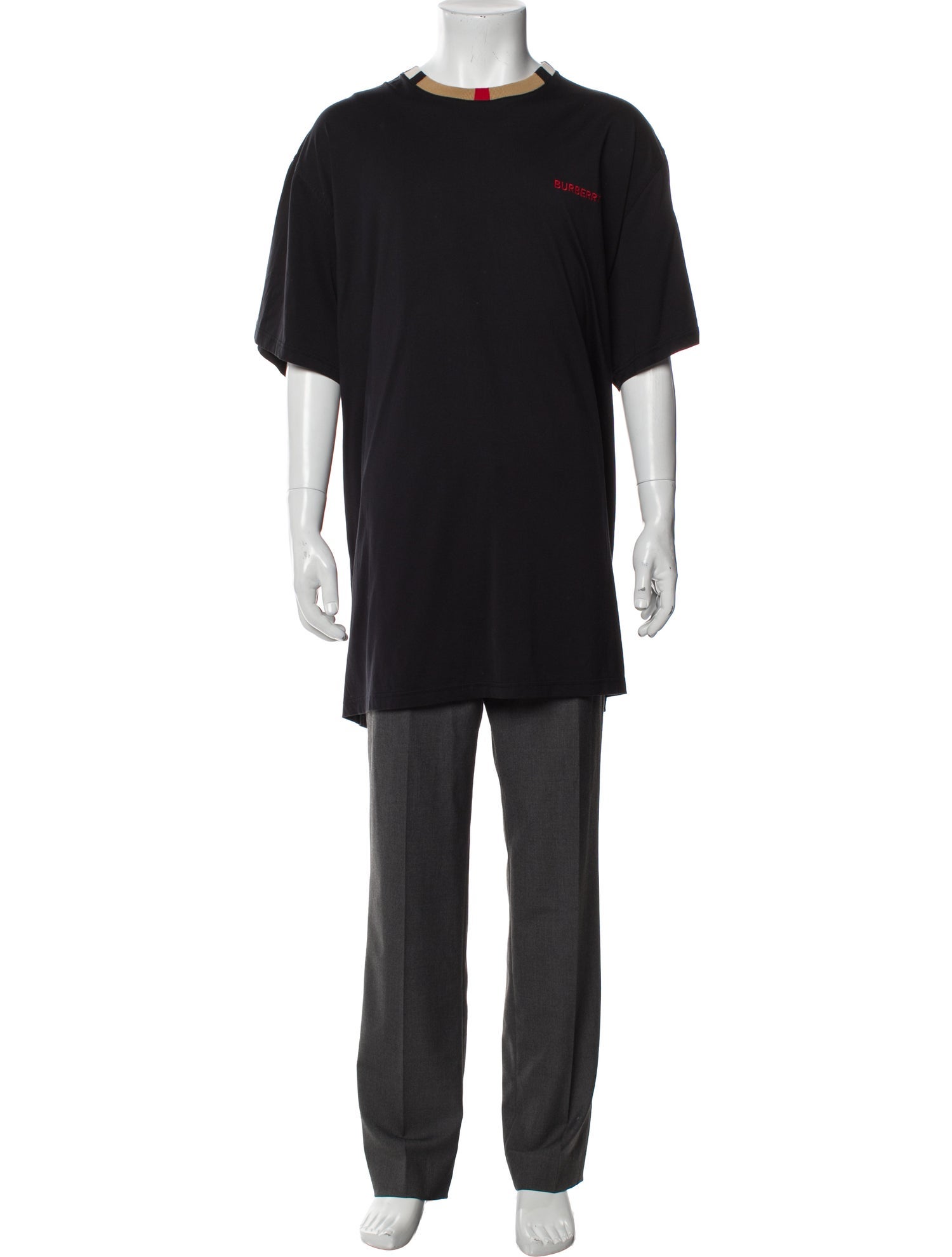 Burberry TB Monogram Scoop Neck T-Shirt