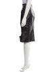 Burberry Leather Knee-Length Skirt