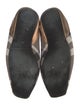 Burberry Canvas Plaid Print Ballet Flats