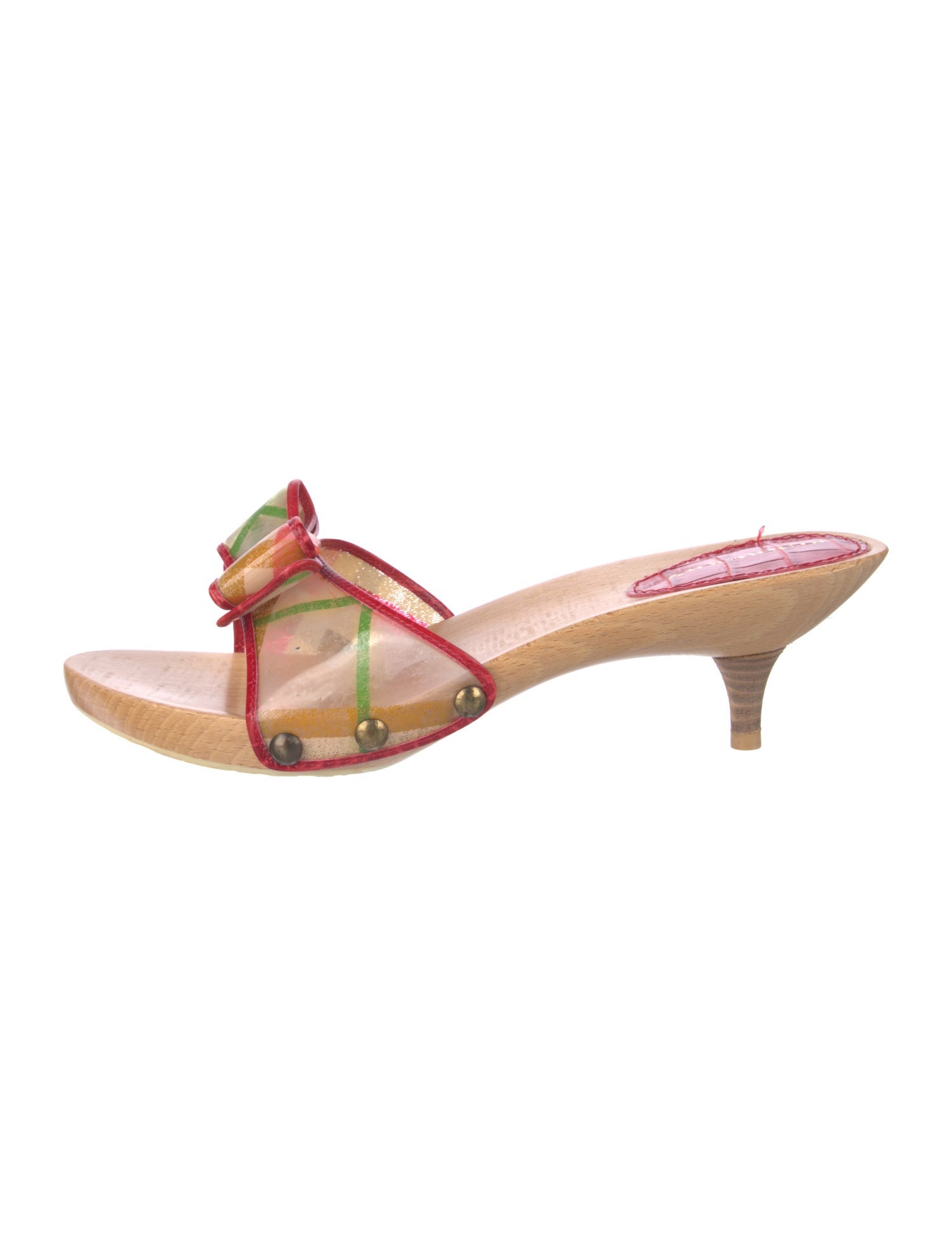 Burberry PVC Printed Slides