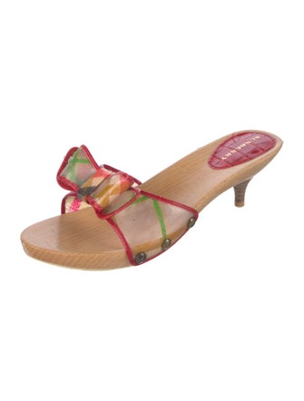 Burberry PVC Printed Slides