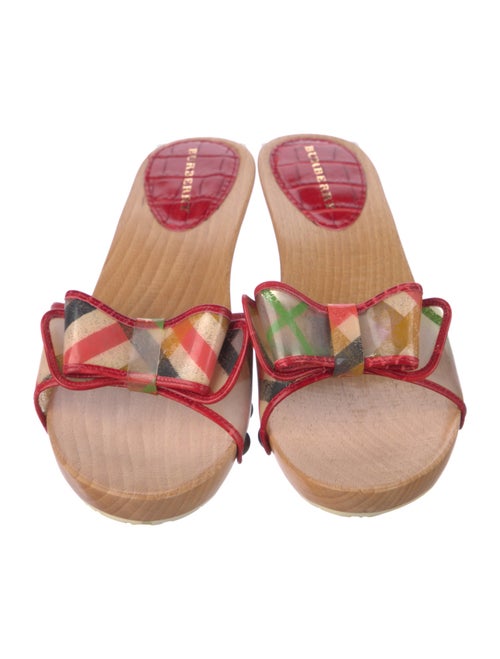 Burberry PVC Printed Slides