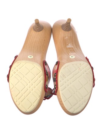 Burberry PVC Printed Slides
