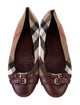 Burberry Nova Check Pattern Canvas Flats