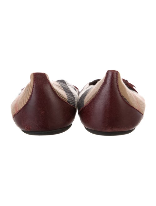 Burberry Nova Check Pattern Canvas Flats