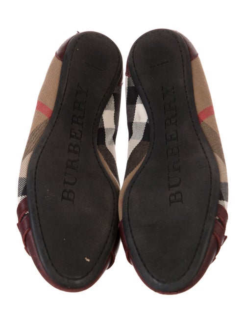 Burberry Nova Check Pattern Canvas Flats