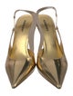 Burberry Patent Leather Slingback Pumps