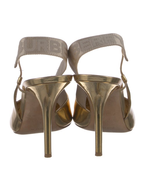 Burberry Patent Leather Slingback Pumps