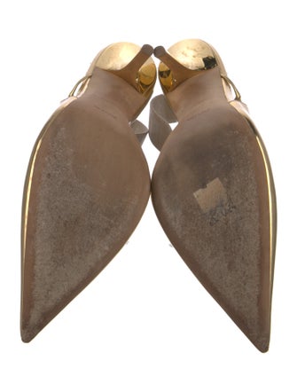 Burberry Patent Leather Slingback Pumps