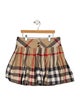 Burberry Pleated Printed Skirt