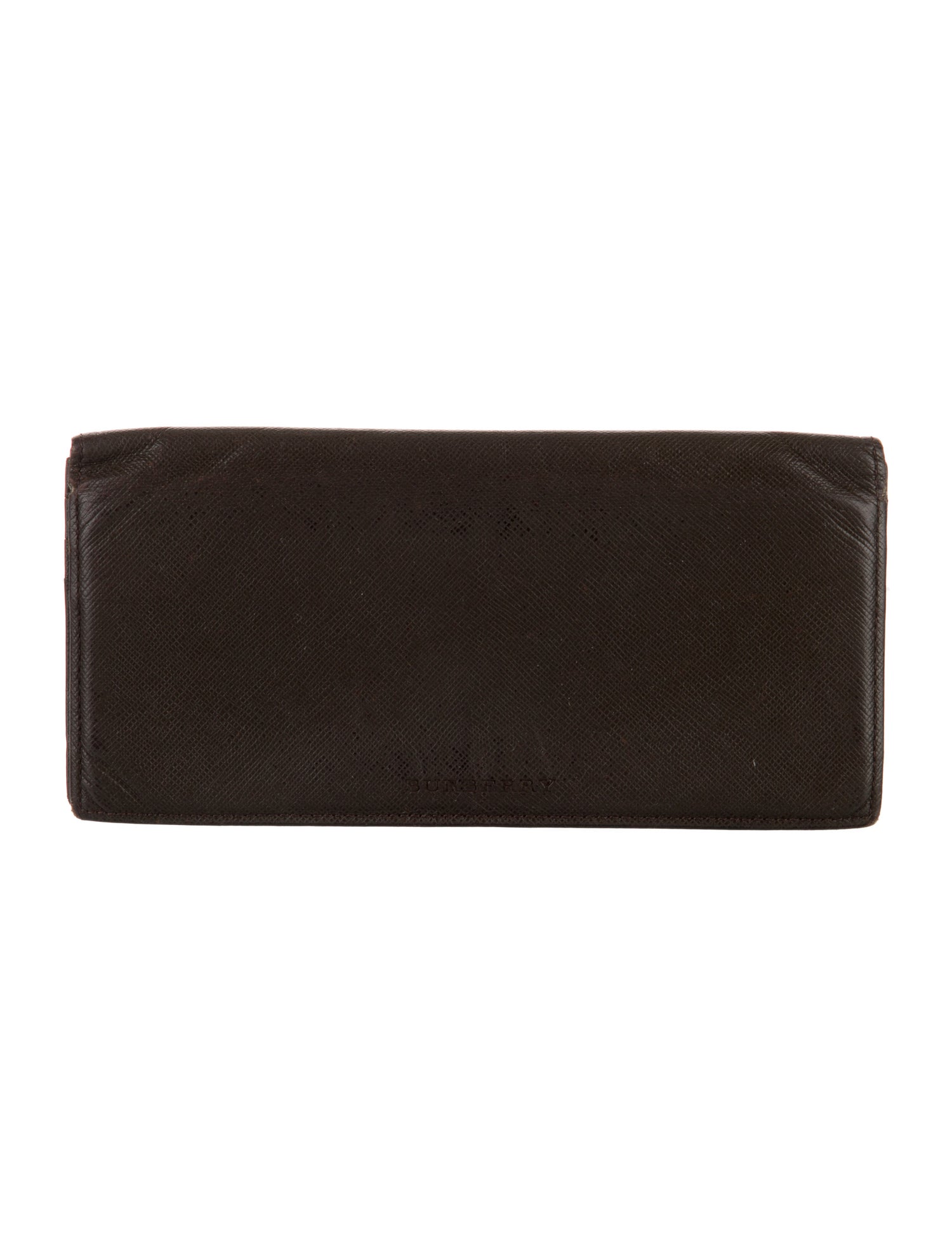 Burberry Leather Printed Continental Wallet