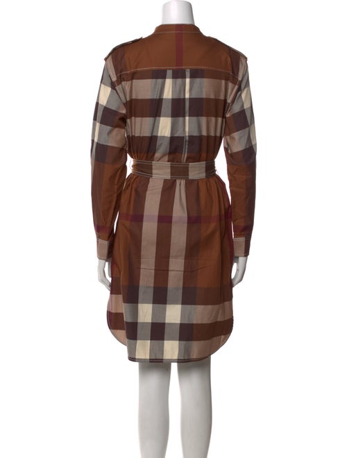 Burberry Plaid Print Knee-Length Dress