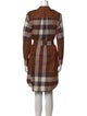 Burberry Plaid Print Knee-Length Dress