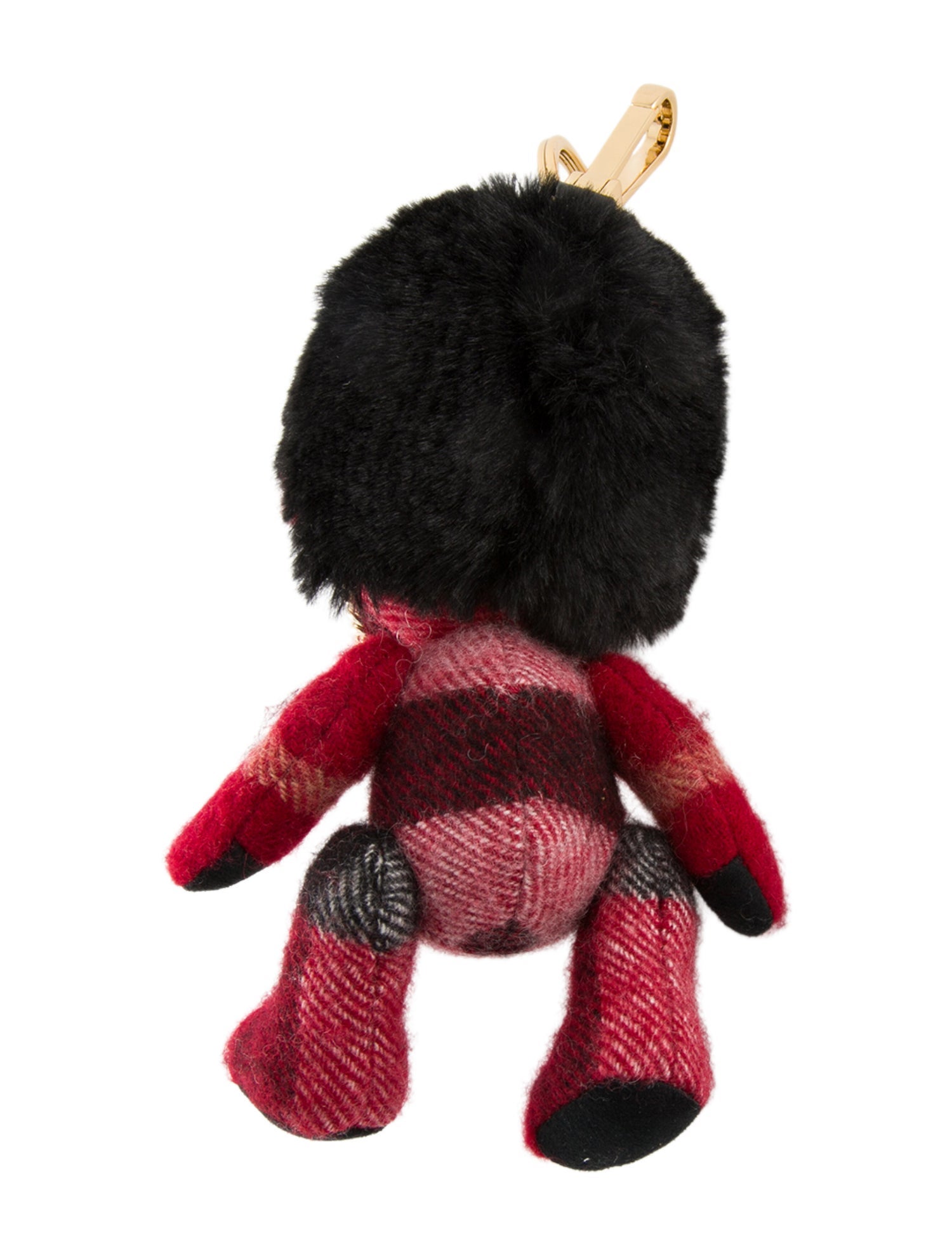 Burberry Pattern Print Bear Bag Charm w/Tags