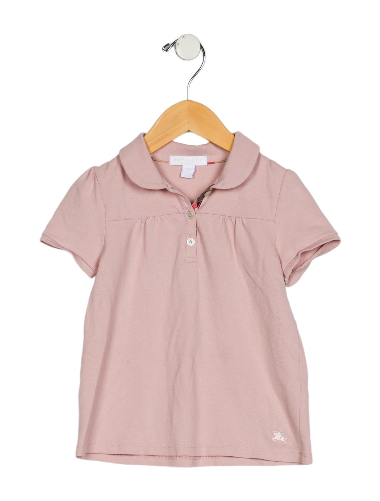 Burberry Girls' Short Sleeve Polo Shirt