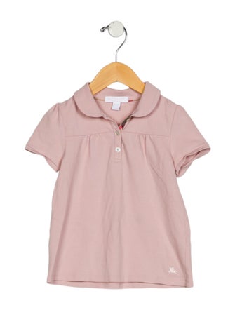 Burberry Girls' Short Sleeve Polo Shirt