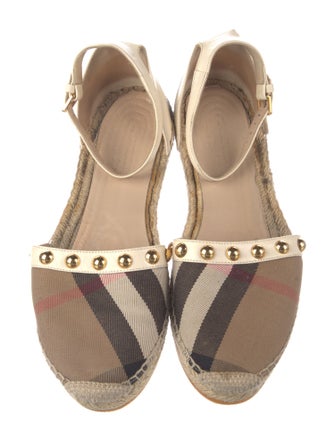 Burberry House Check Pattern Canvas Espadrilles