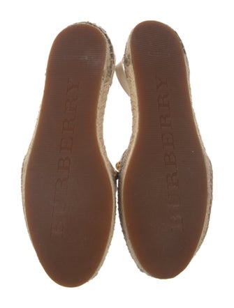 Burberry House Check Pattern Canvas Espadrilles
