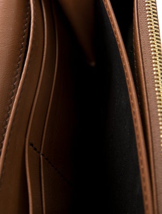 Burberry Canvas Plaid Print Continental Wallet