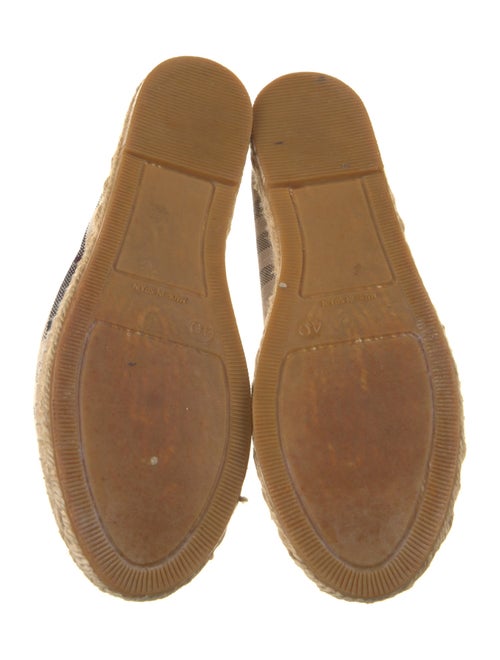 Burberry Canvas Plaid Print Espadrilles