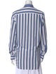 Burberry's Striped Long Sleeve Button-Up Top