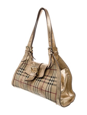 Burberry Haymarket Check Shoulder Bag