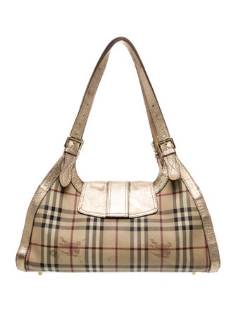 Burberry Haymarket Check Shoulder Bag
