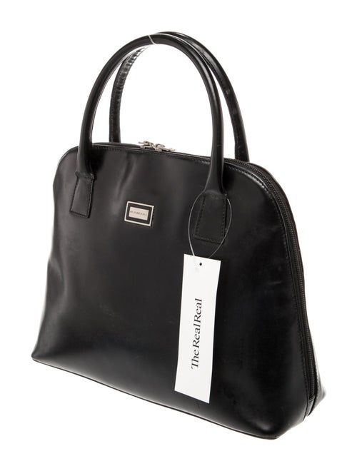 Burberry Leather Top Handle Bag