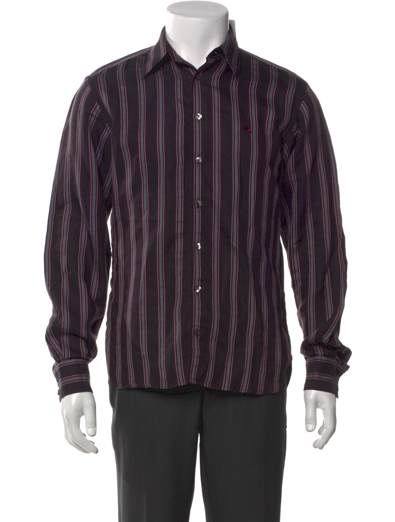 Burberry Exploded Check Pattern Long Sleeve Shirt