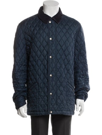 Burberry Brit Nova Check Pattern Puffer Coat