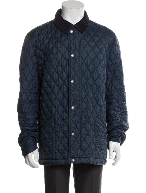 Burberry Brit Nova Check Pattern Puffer Coat