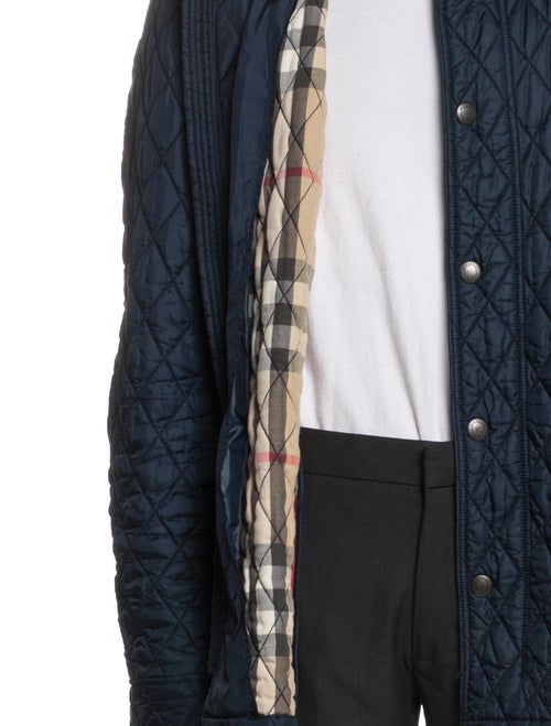 Burberry Brit Nova Check Pattern Puffer Coat