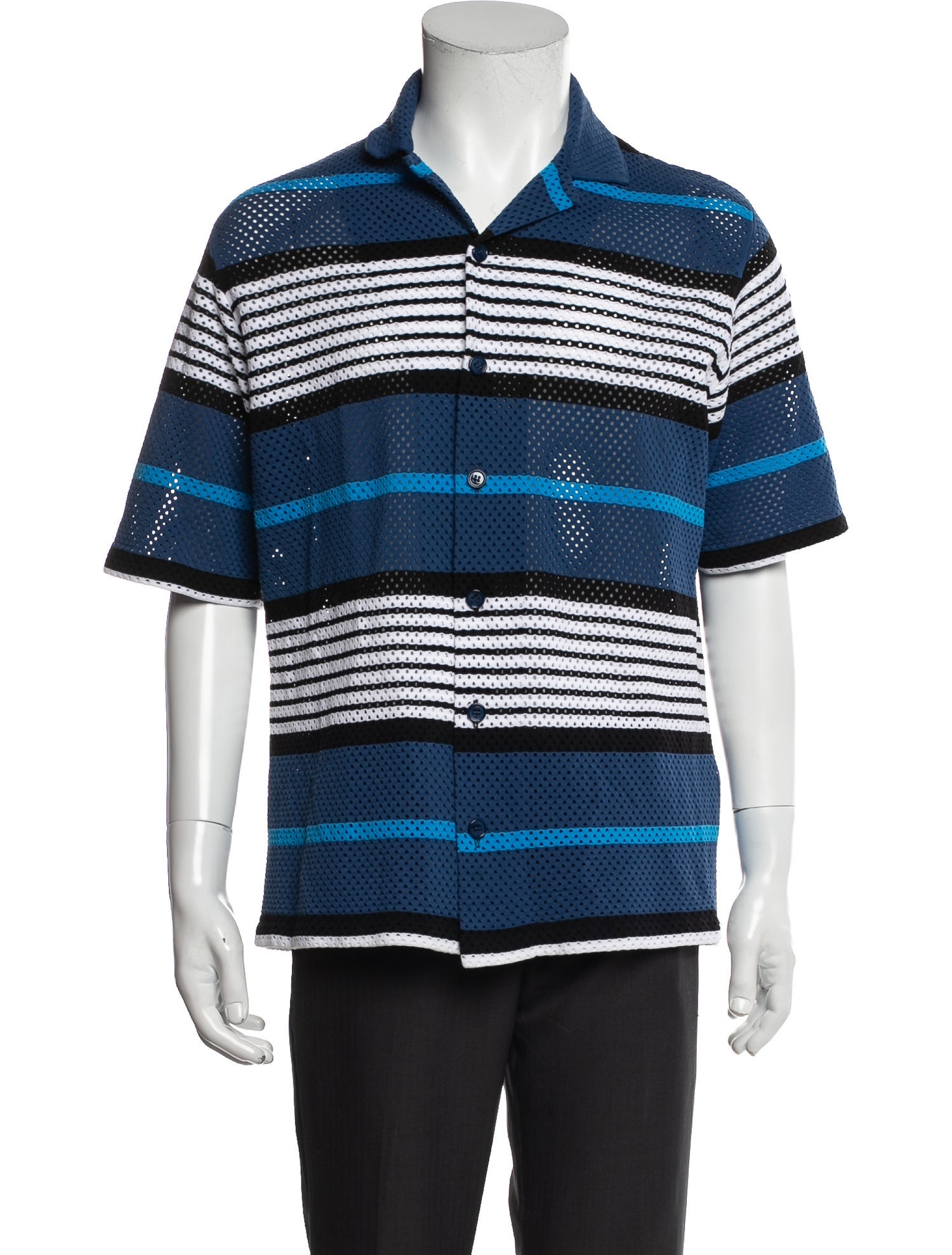 Burberry Striped Short Sleeve Shirt