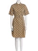 Burberry Plaid Print Knee-Length Dress